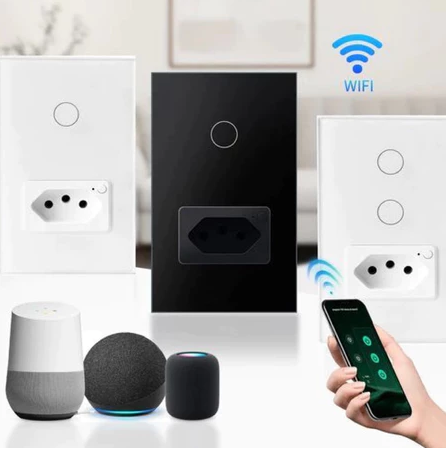 Interruptor Inteligente de Toque Wi-Fi – REAL LIFE (1/2/3/4 Botões)