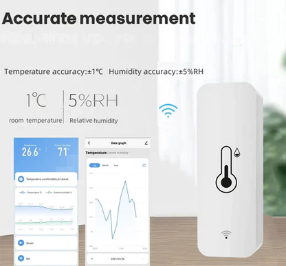 Sensor Inteligente de Temperatura e Umidade Wi-Fi