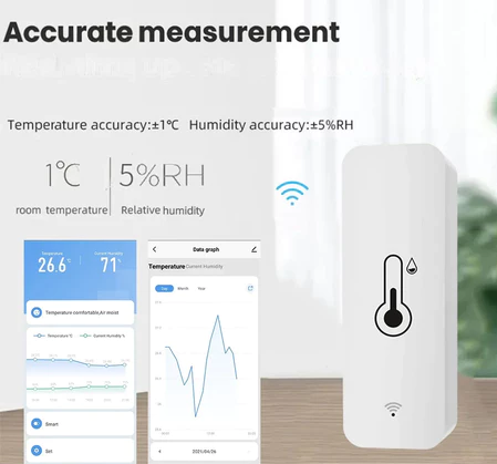 Sensor Inteligente de Temperatura e Umidade Wi-Fi